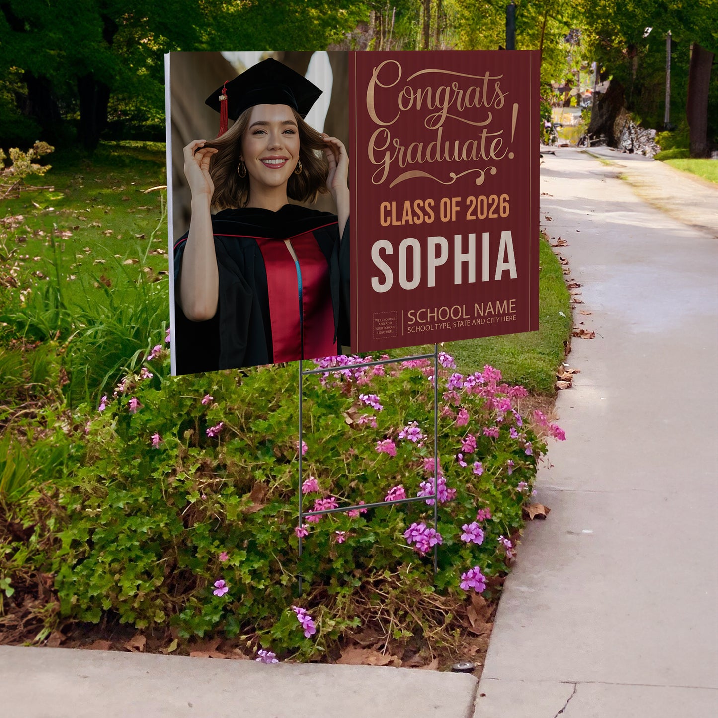 Personalized Graduation Yard Sign Design 7
