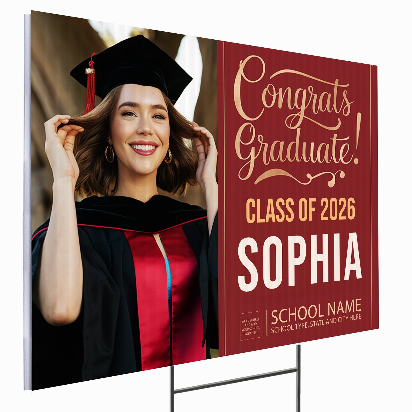 Personalized Graduation Yard Sign Design 7