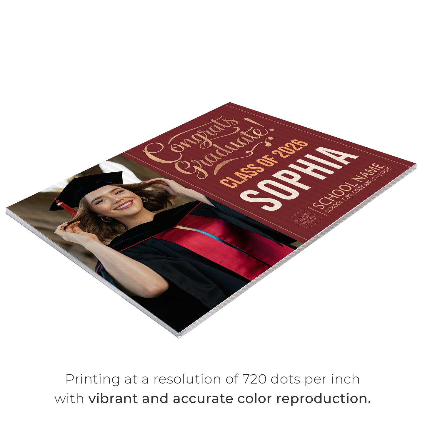 Personalized Graduation Yard Sign Design 7