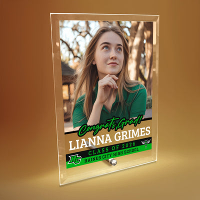 Haines City Senior High School Glass Plaque Design 2