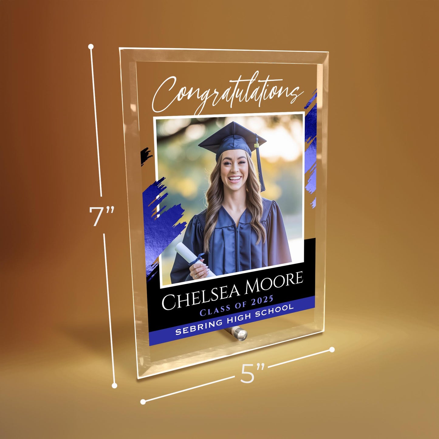 Sebring High School Glass Plaque Design 5