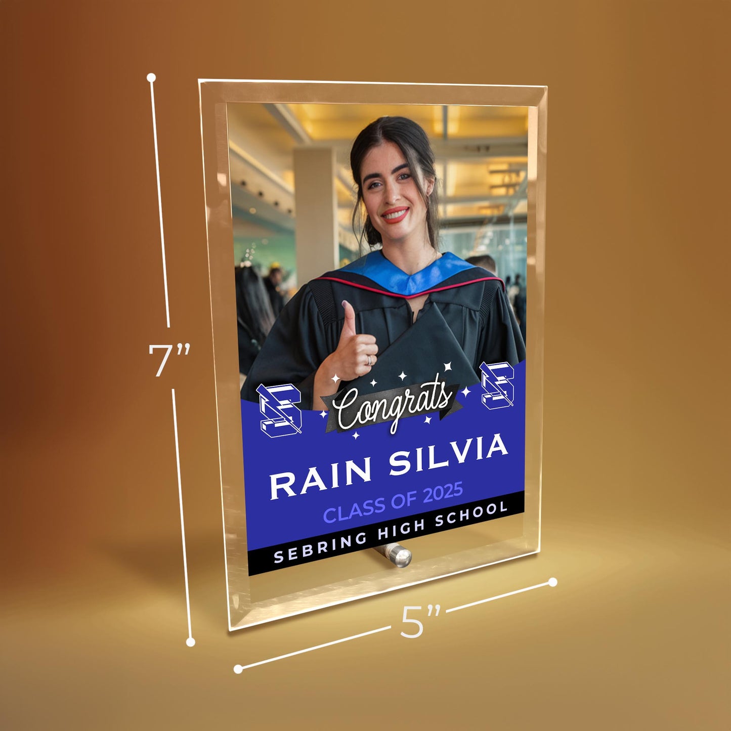 Sebring High School Glass Plaque Design 6