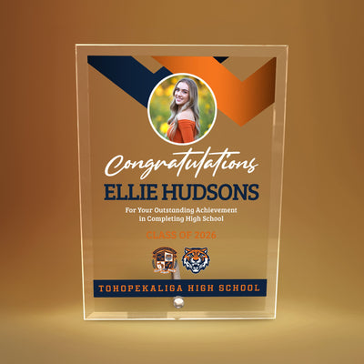 Tohopekaliga High School Glass Plaque Design 1