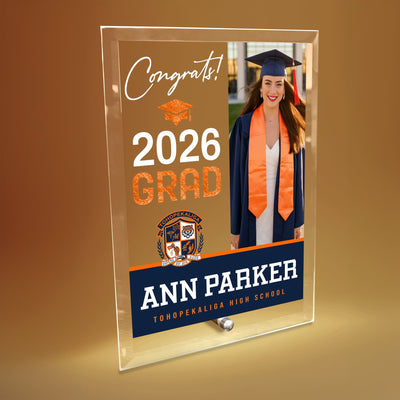 Tohopekaliga High School Glass Plaque Design 4