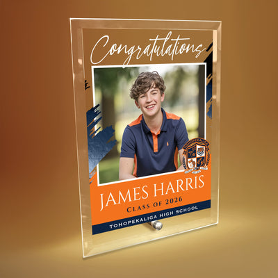 Tohopekaliga High School Glass Plaque Design 5