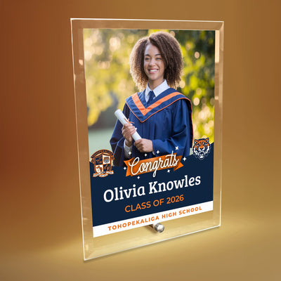 Tohopekaliga High School Glass Plaque Design 6