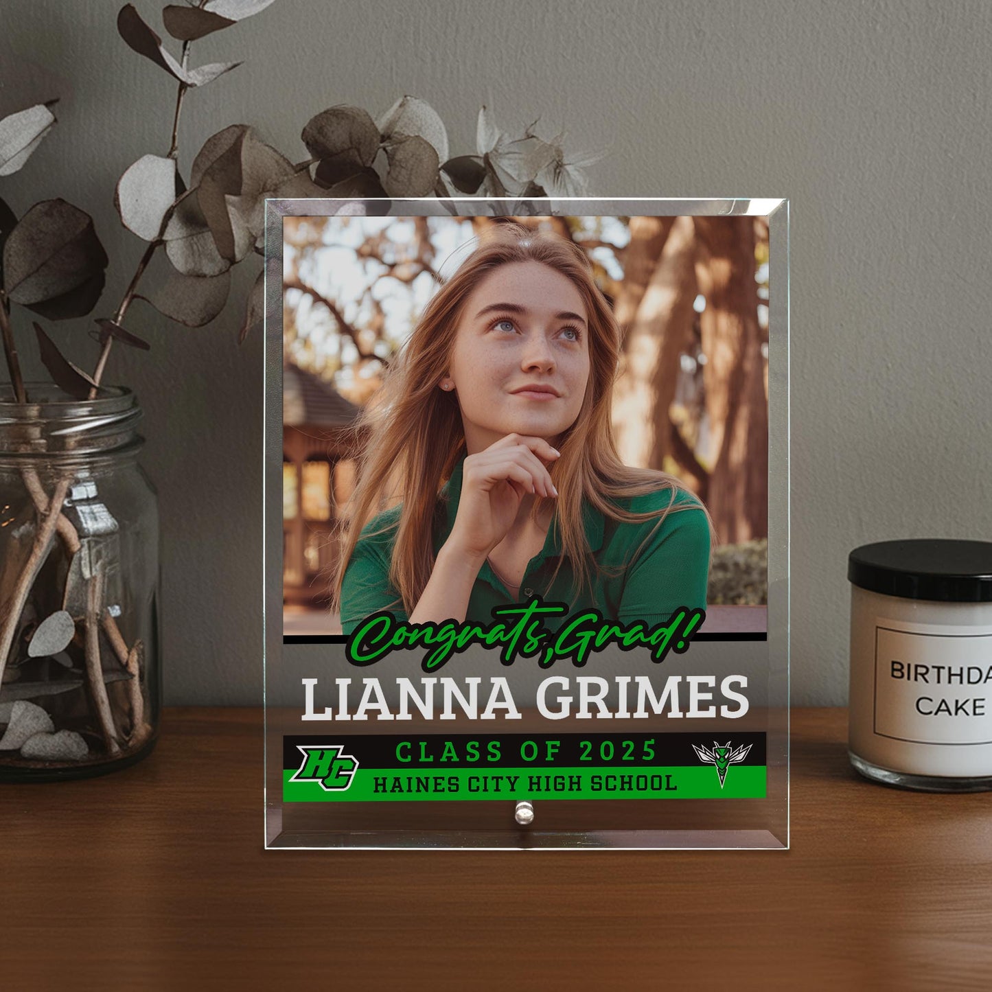 Haines City Senior High School Glass Plaque Design 2