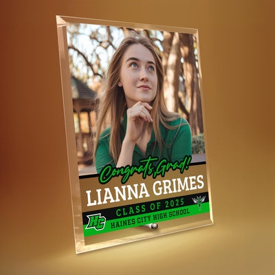 Haines City Senior High School Glass Plaque Design 2