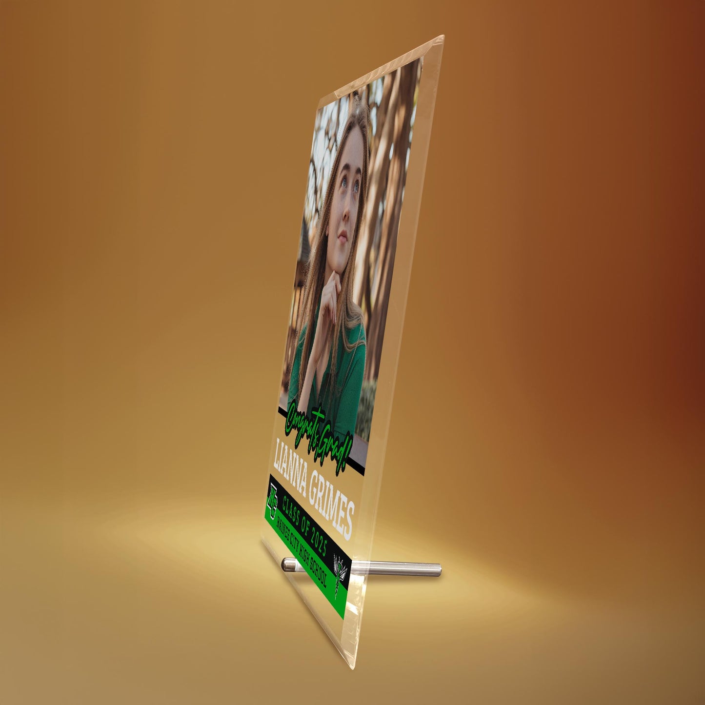 Haines City Senior High School Glass Plaque Design 2