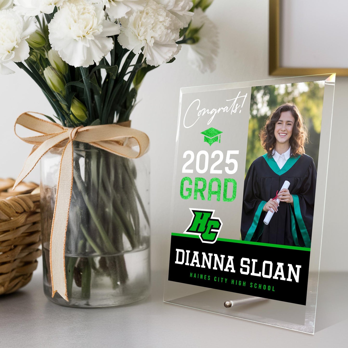 Haines City Senior High School Glass Plaque Design 4