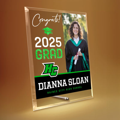 Haines City Senior High School Glass Plaque Design 4