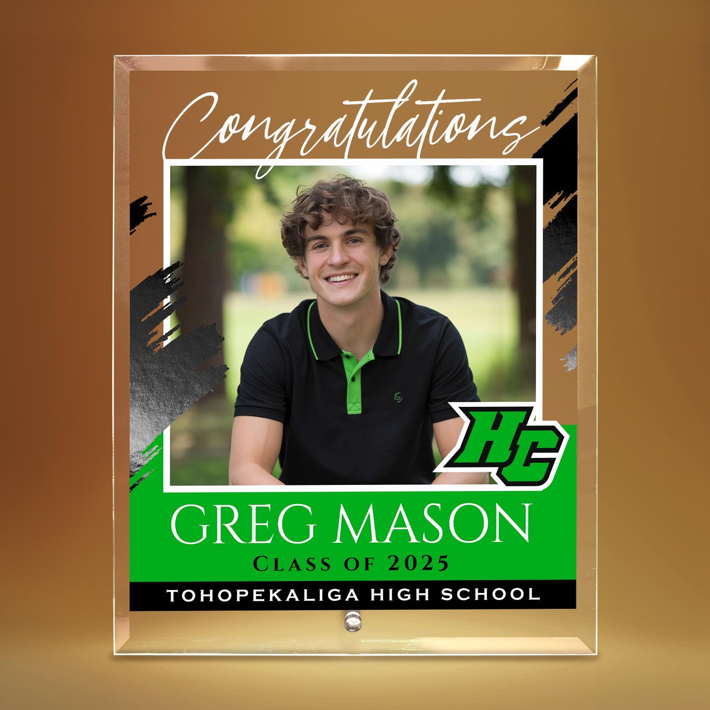 Haines City Senior High School Glass Plaque Design 5