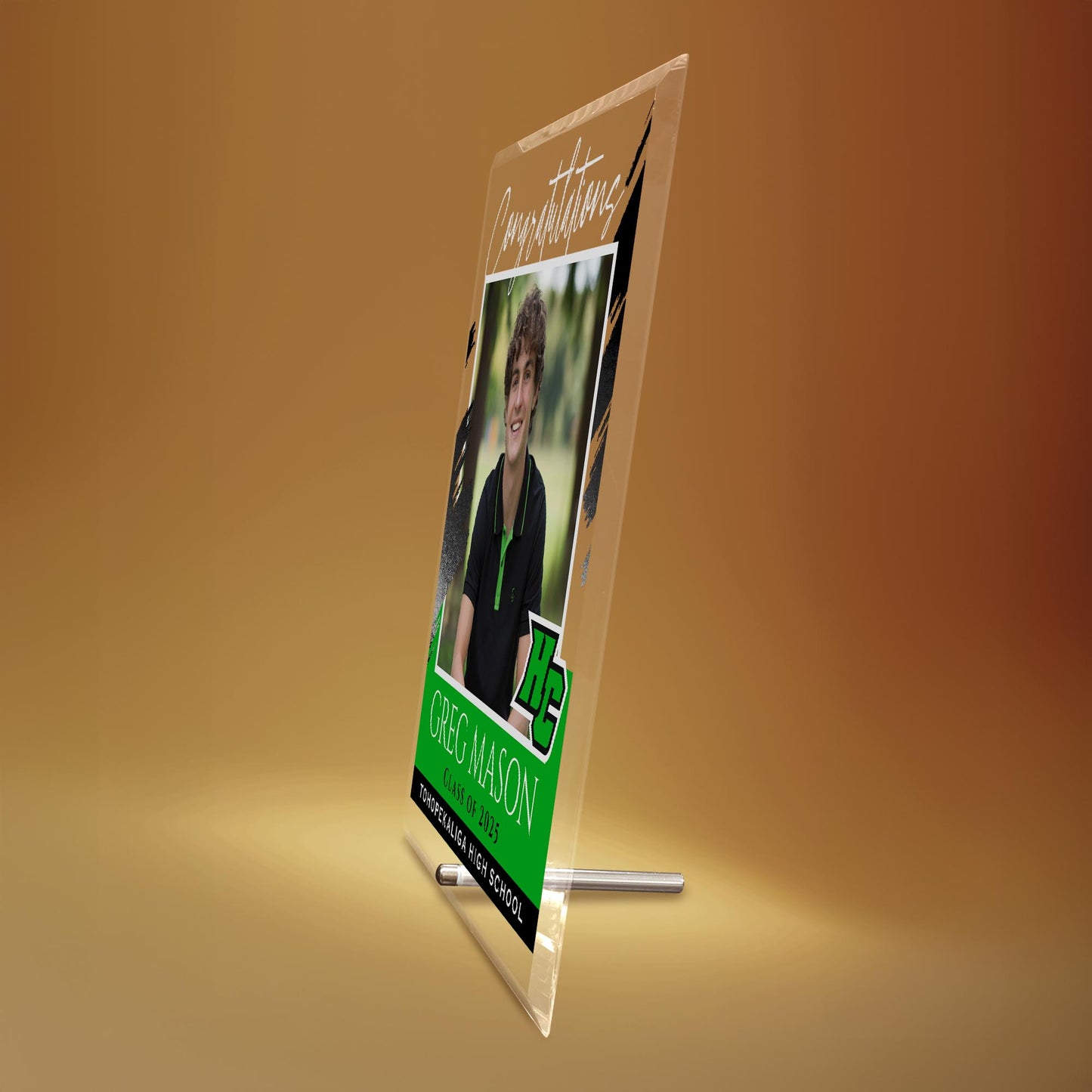 Haines City Senior High School Glass Plaque Design 5