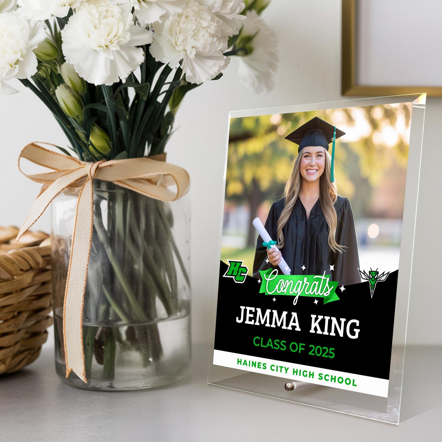 Haines City Senior High School Glass Plaque Design 6