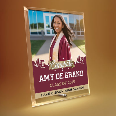 Lake Gibson High School Glass Plaque Design 6