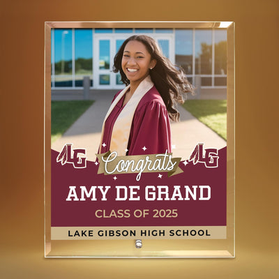 Lake Gibson High School Glass Plaque Design 6