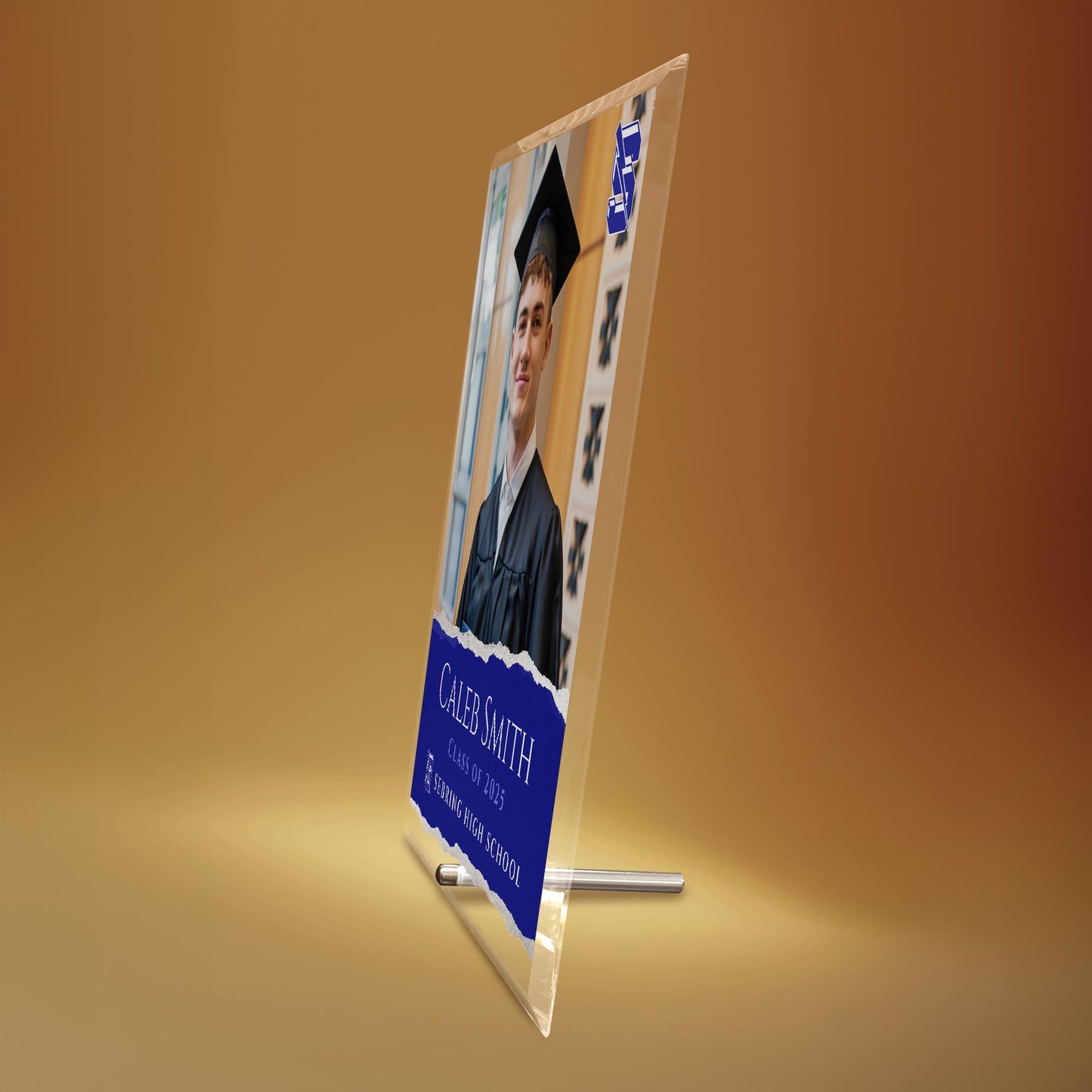 Sebring High School Glass Plaque Design 3