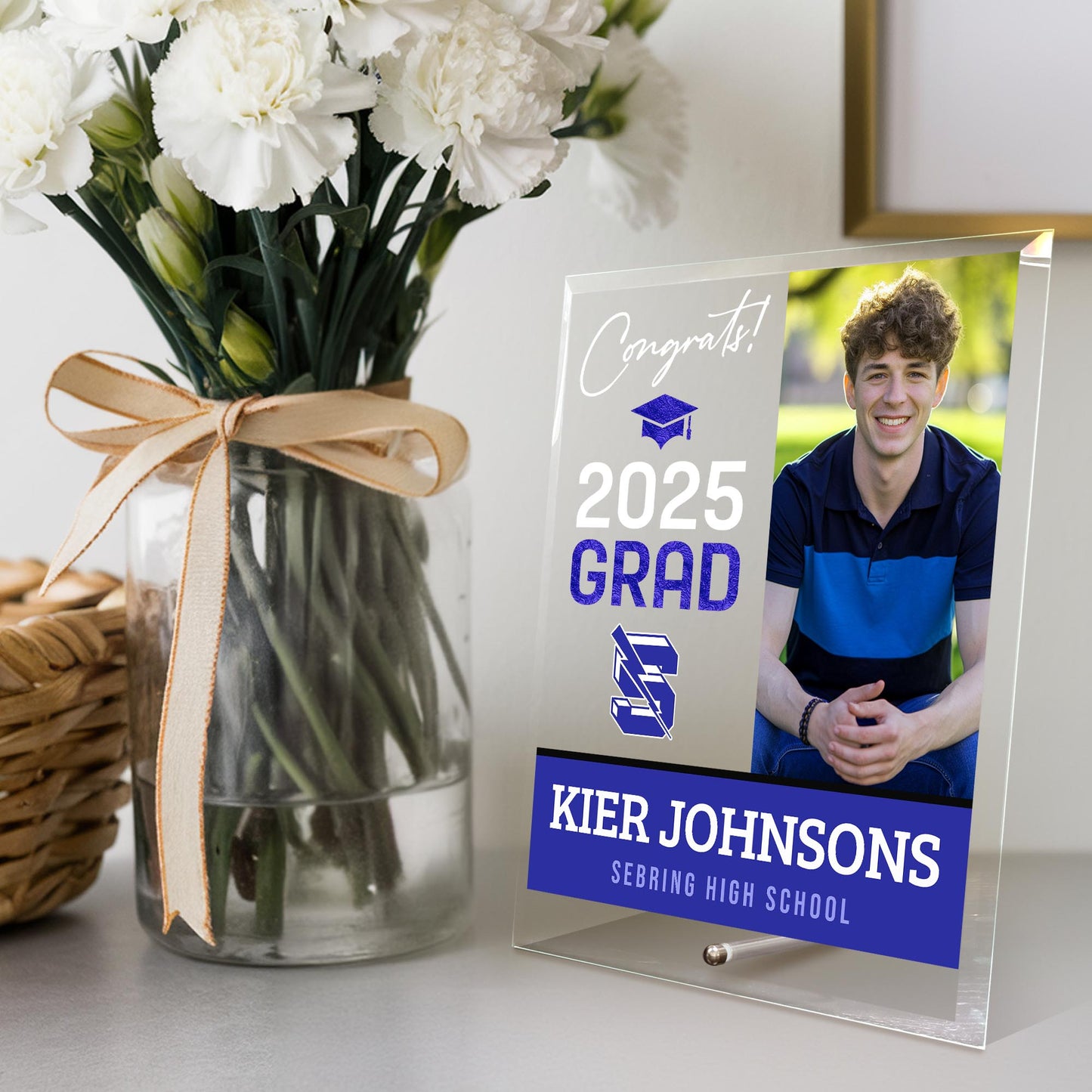 Sebring High School Glass Plaque Design 4