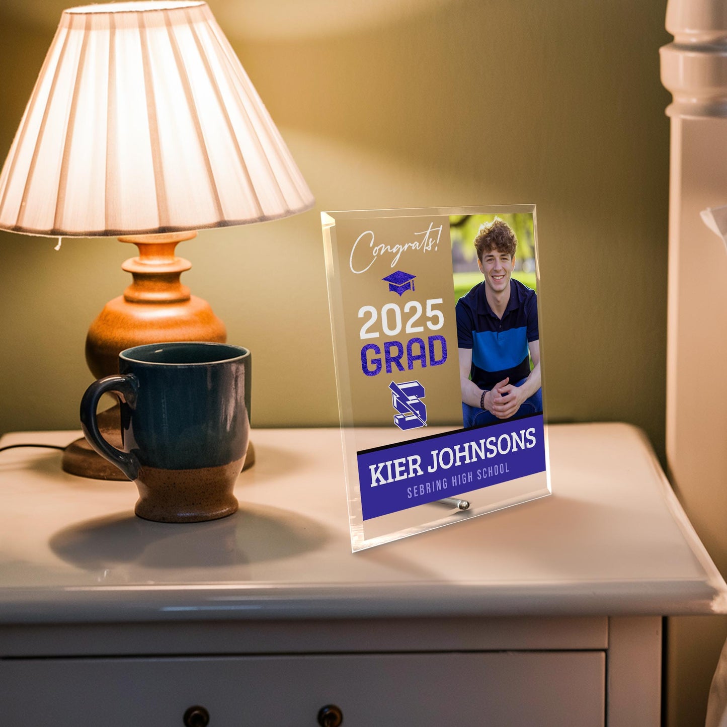 Sebring High School Glass Plaque Design 4