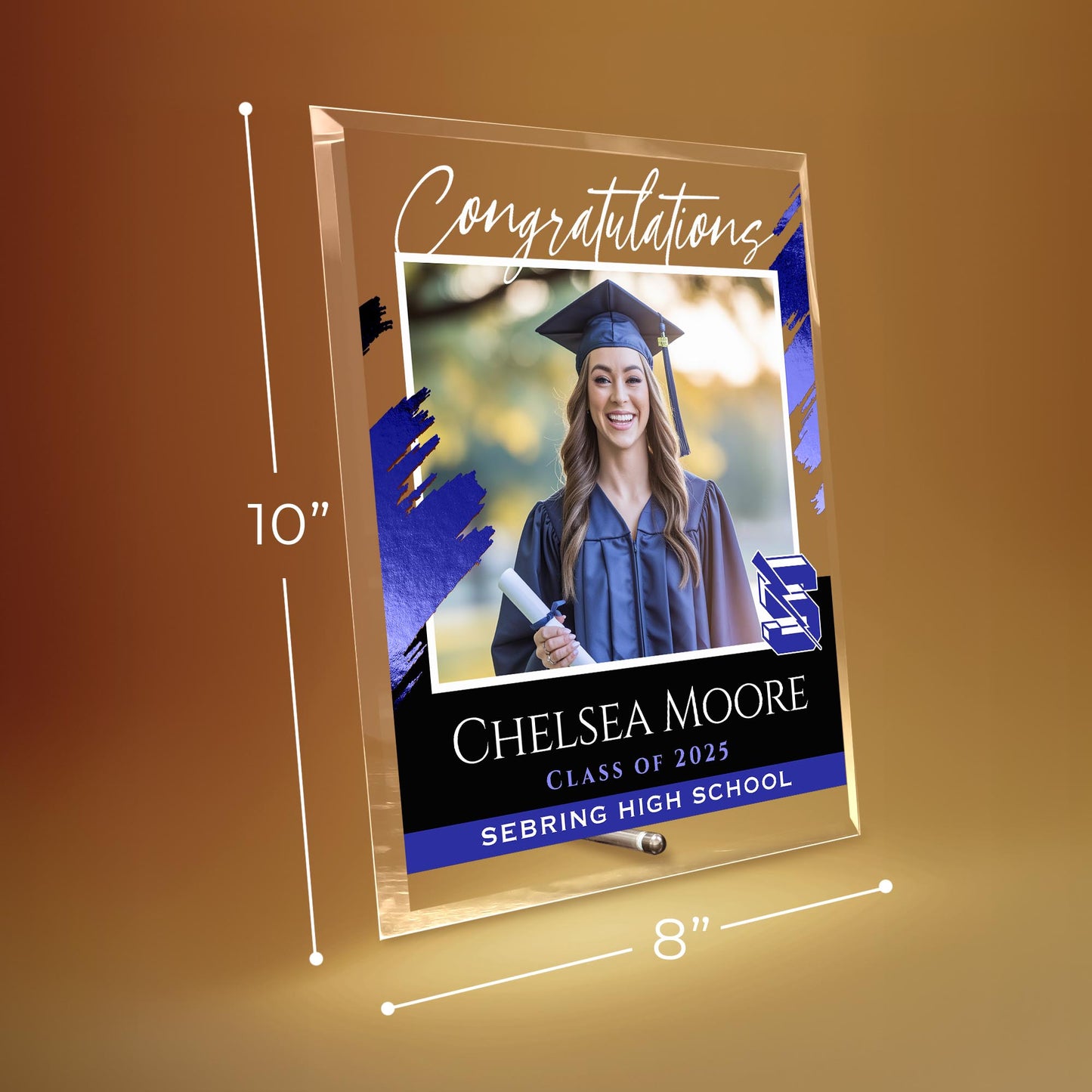 Sebring High School Glass Plaque Design 5