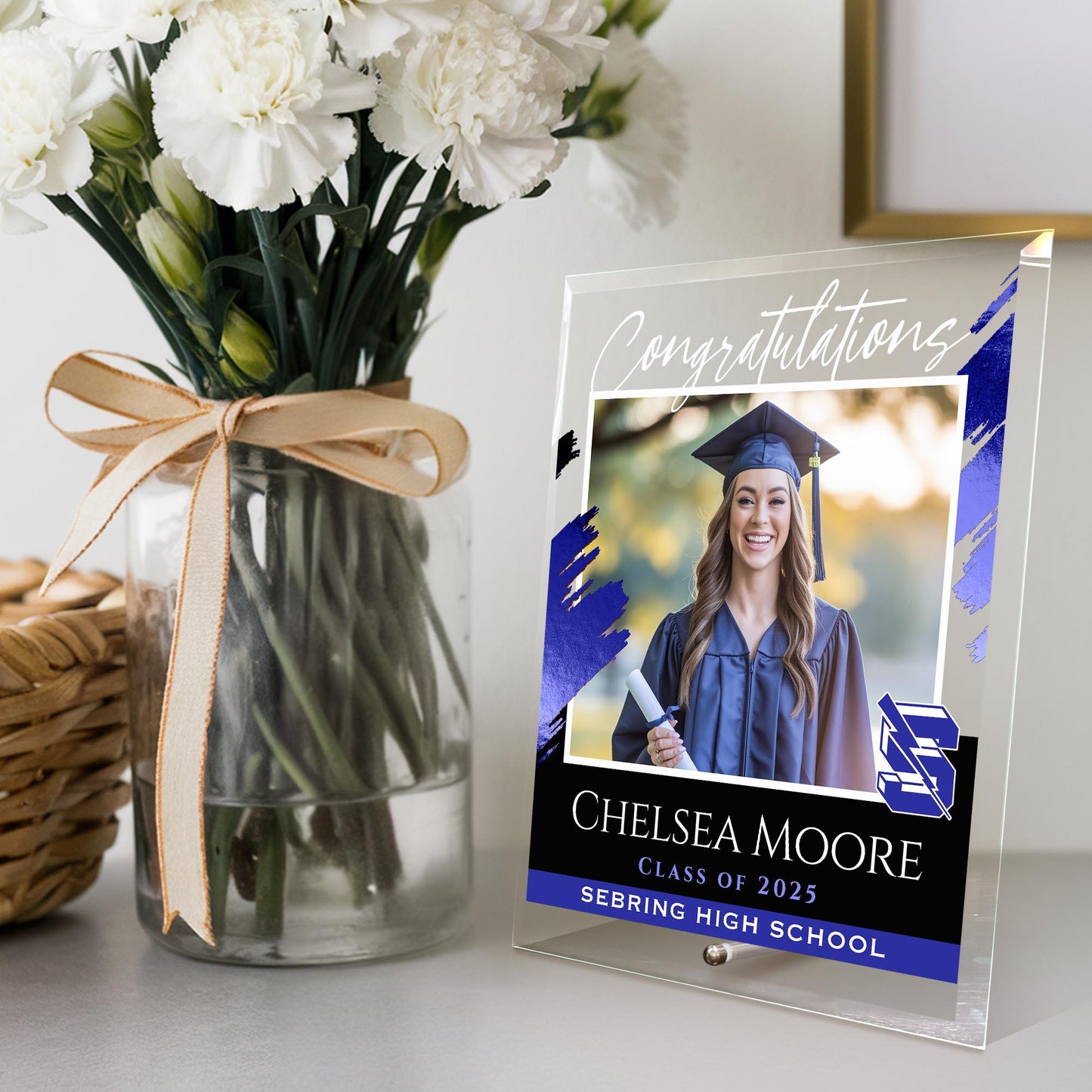 Sebring High School Glass Plaque Design 5