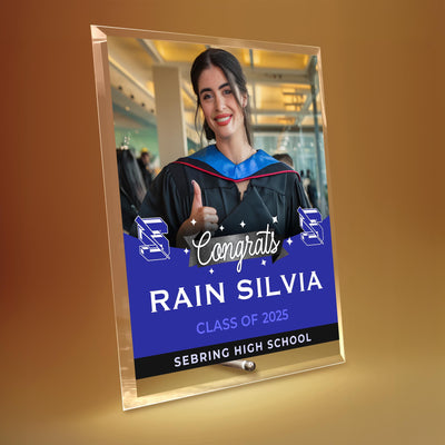 Sebring High School Glass Plaque Design 6