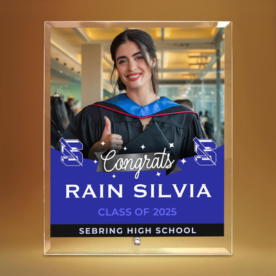 Sebring High School Glass Plaque Design 6