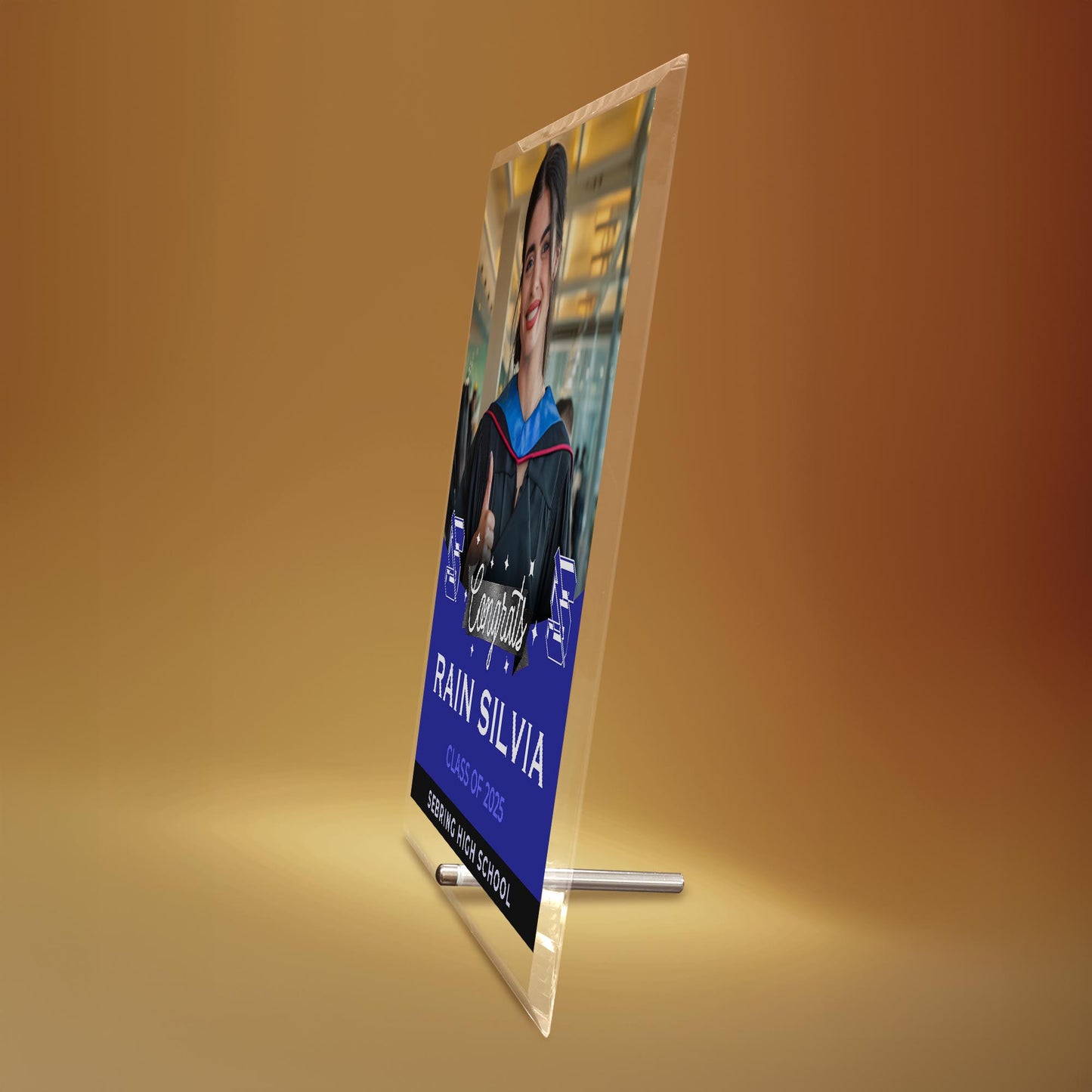 Sebring High School Glass Plaque Design 6