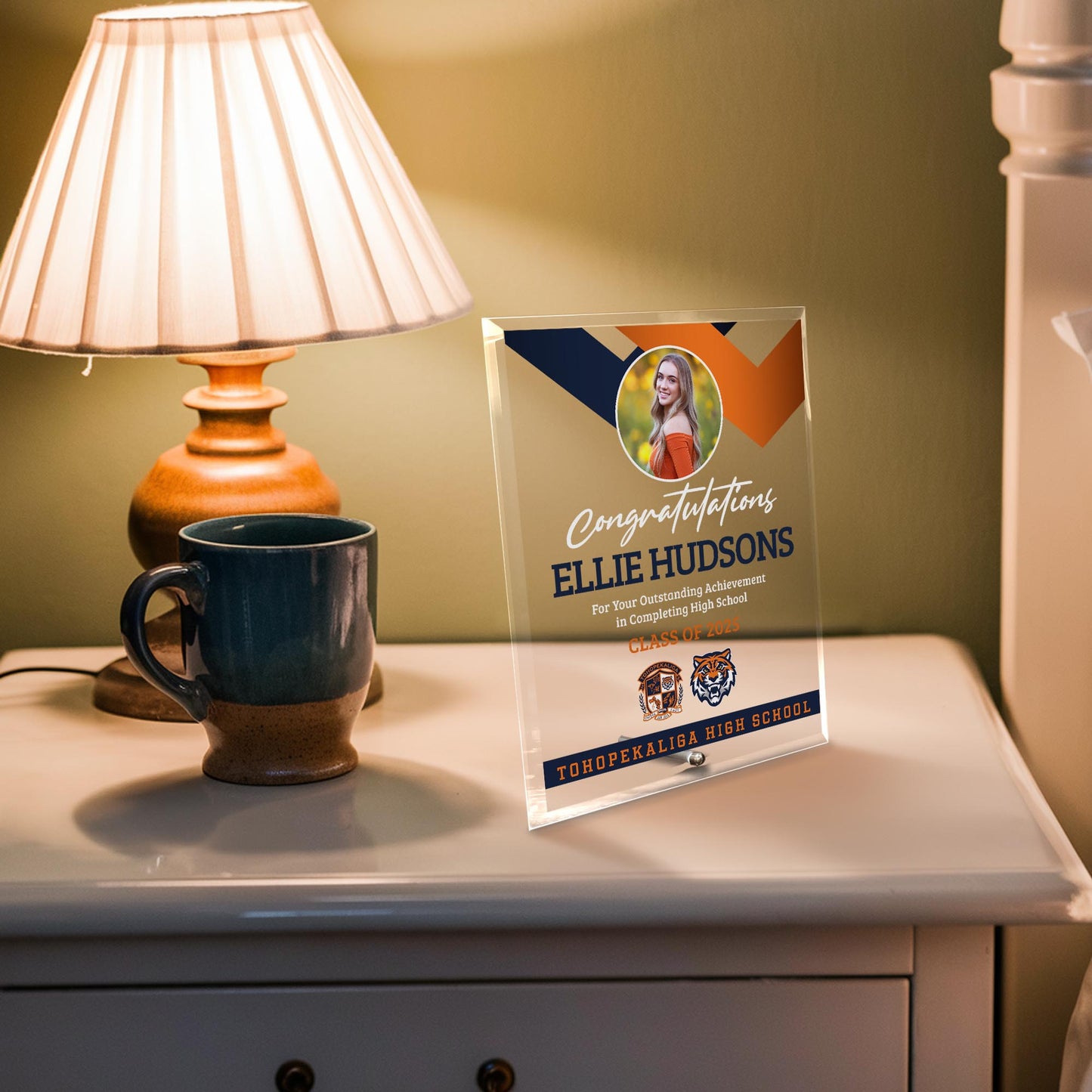 Tohopekaliga High School Glass Plaque Design 1