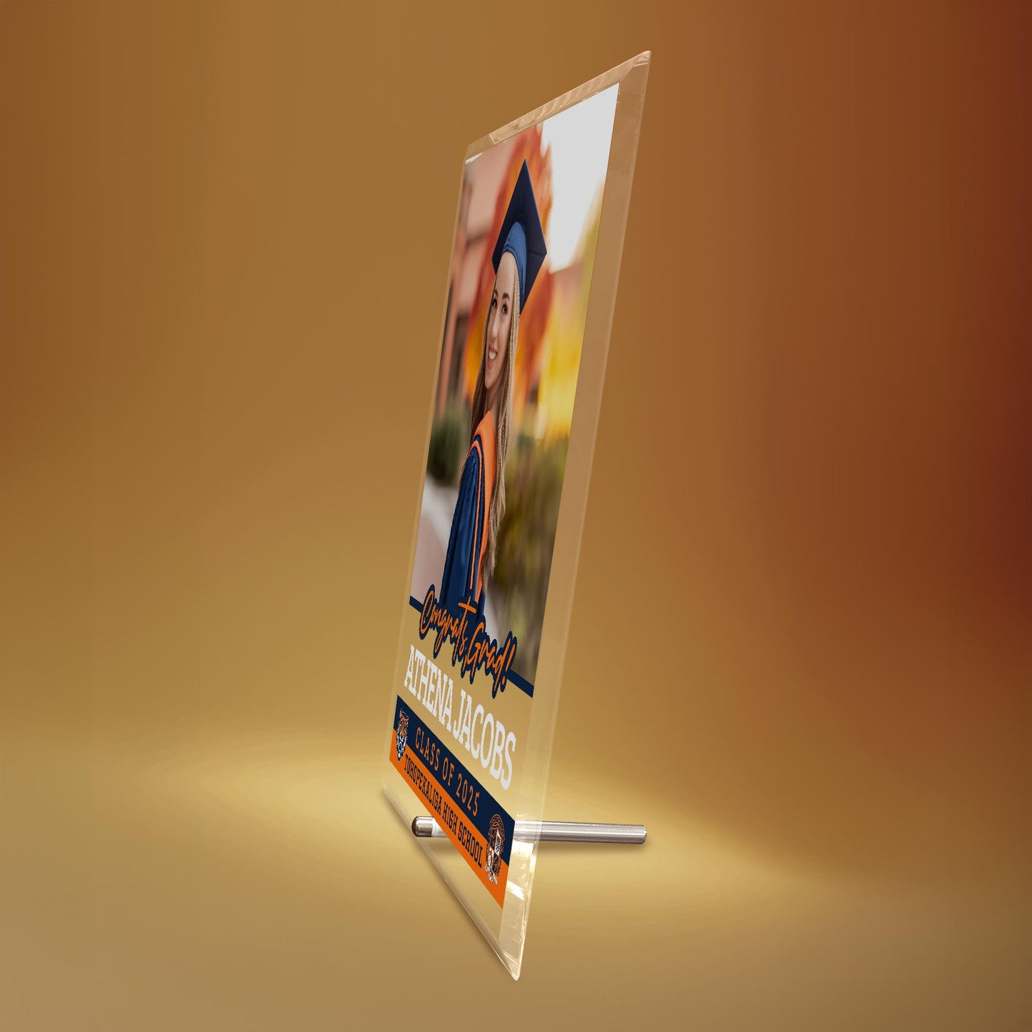 Tohopekaliga High School Glass Plaque Design 2