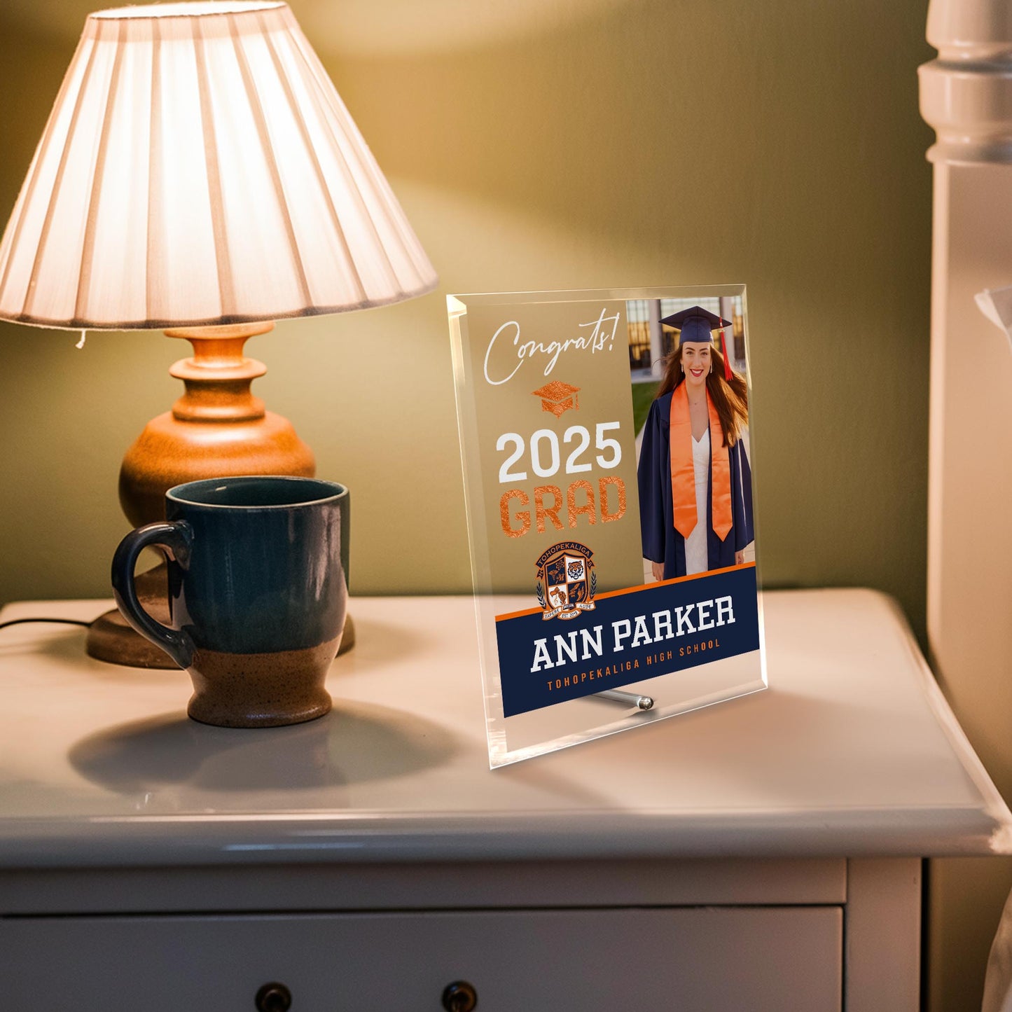 Tohopekaliga High School Glass Plaque Design 4