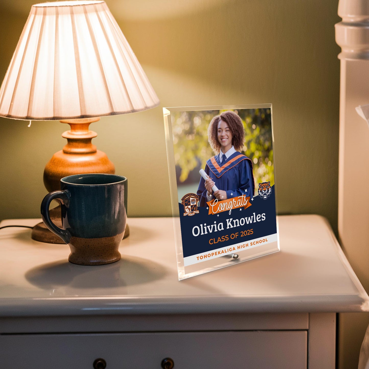 Tohopekaliga High School Glass Plaque Design 6