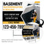 Basement Waterproofing and Sealing Services Yard Sign Design 3 -  BFS-BSMNT-24X18-DS-D3-BFS-BSMNT-24X18-SS-D3