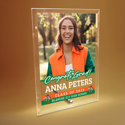 Blanche Ely High School Glass Plaque Design 2