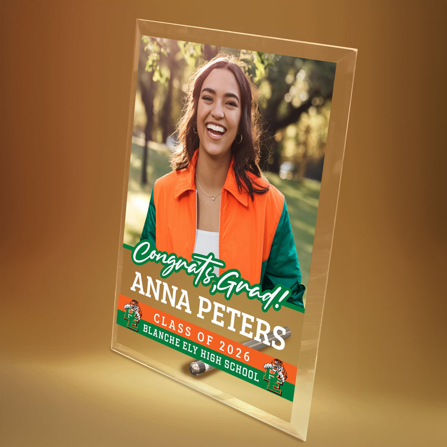 Blanche Ely High School Glass Plaque Design 2