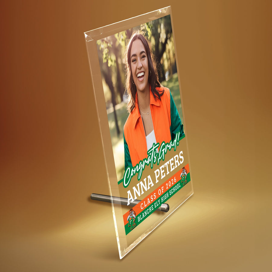 Blanche Ely High School Glass Plaque Design 2