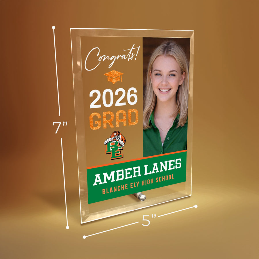 Blanche Ely High School Glass Plaque Design 4