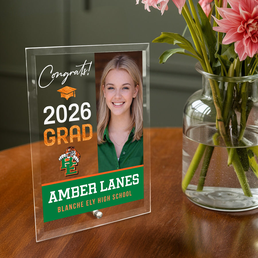 Blanche Ely High School Glass Plaque Design 4