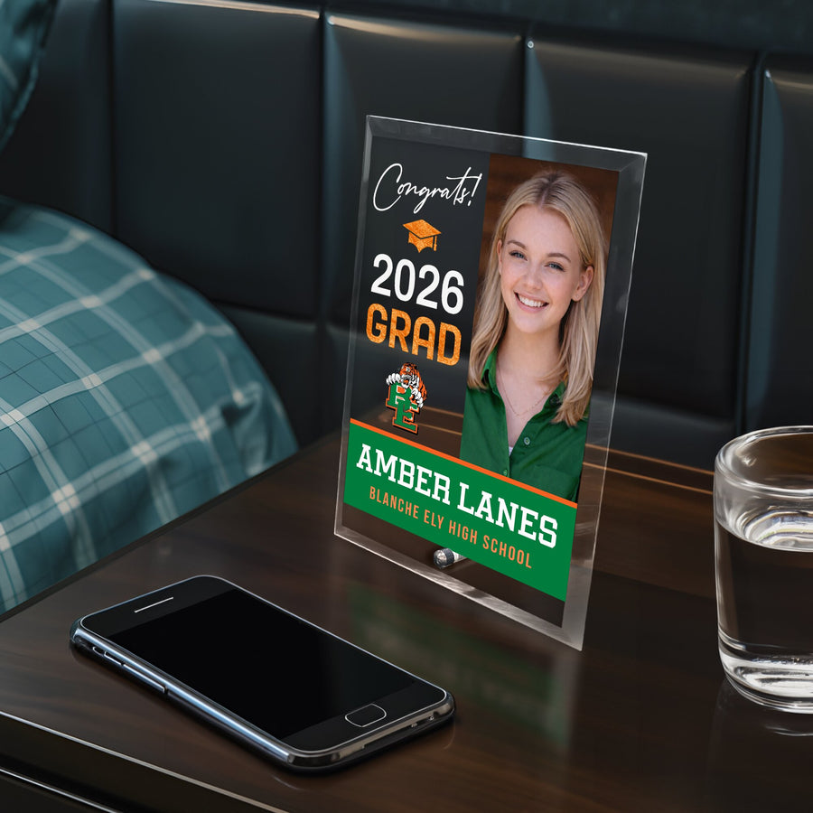Blanche Ely High School Glass Plaque Design 4
