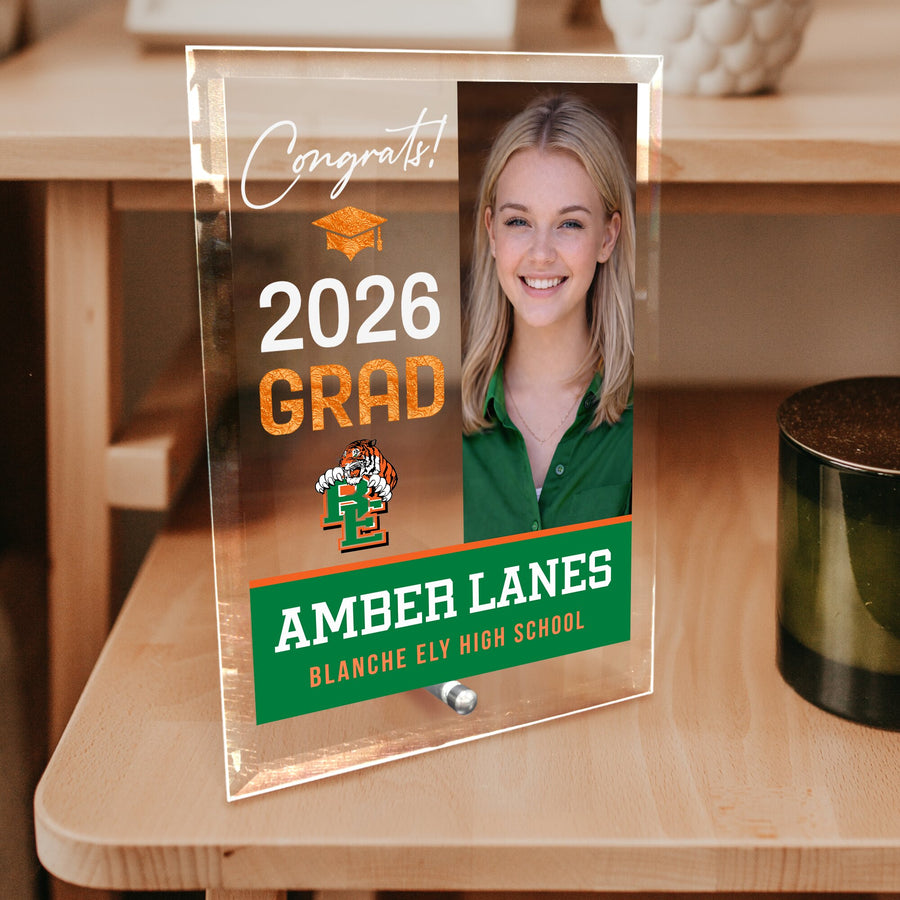 Blanche Ely High School Glass Plaque Design 4