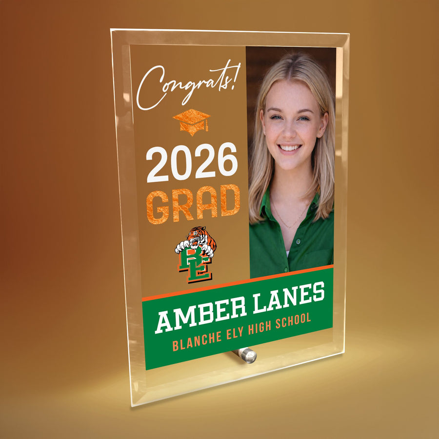 Blanche Ely High School Glass Plaque Design 4