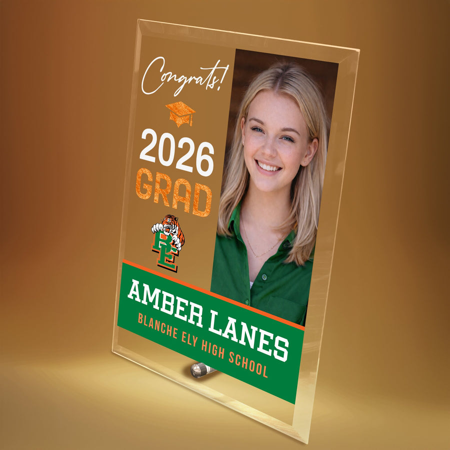 Blanche Ely High School Glass Plaque Design 4