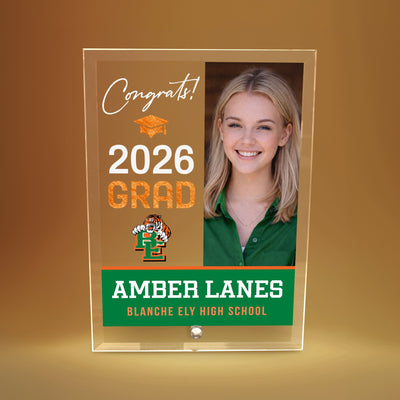 Blanche Ely High School Glass Plaque Design 4