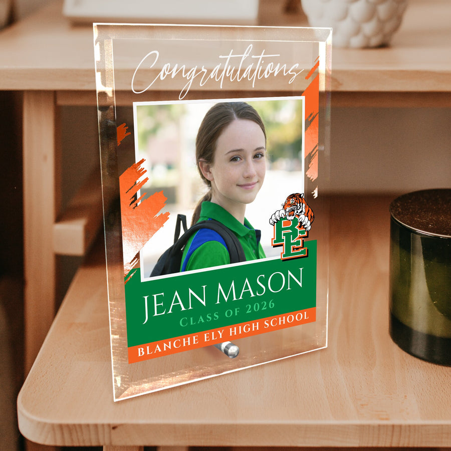 Blanche Ely High School Glass Plaque Design 5