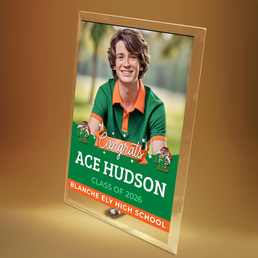Blanche Ely High School Glass Plaque Design 6
