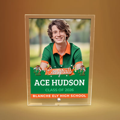Blanche Ely High School Glass Plaque Design 6