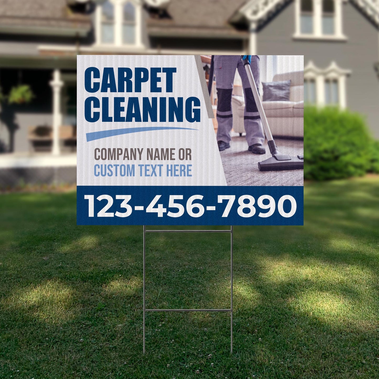 Carpet Cleaning Services Yard Sign Design 1 -  BFS-CARPCL-24X18-DS-D1-BFS-CARPCL-24X18-SS-D1