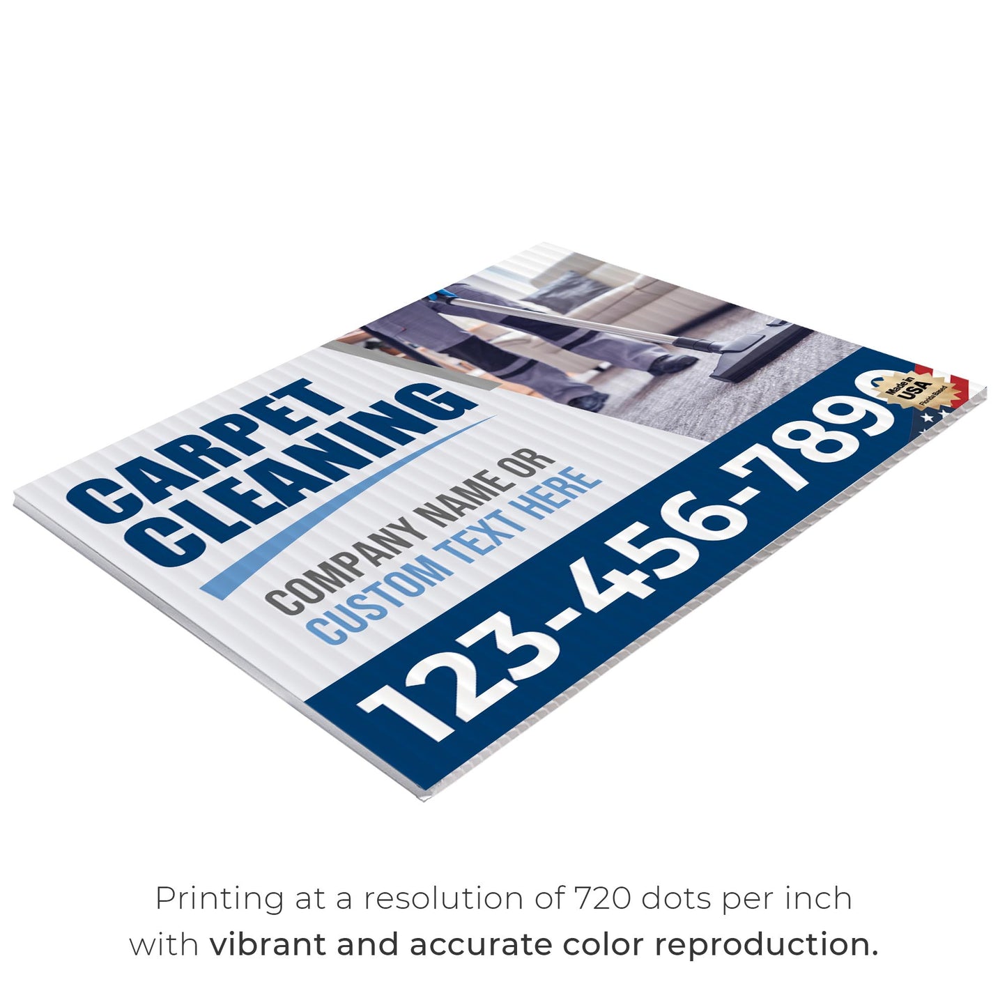 Carpet Cleaning Services Yard Sign Design 1 -  BFS-CARPCL-24X18-DS-D1-BFS-CARPCL-24X18-SS-D1