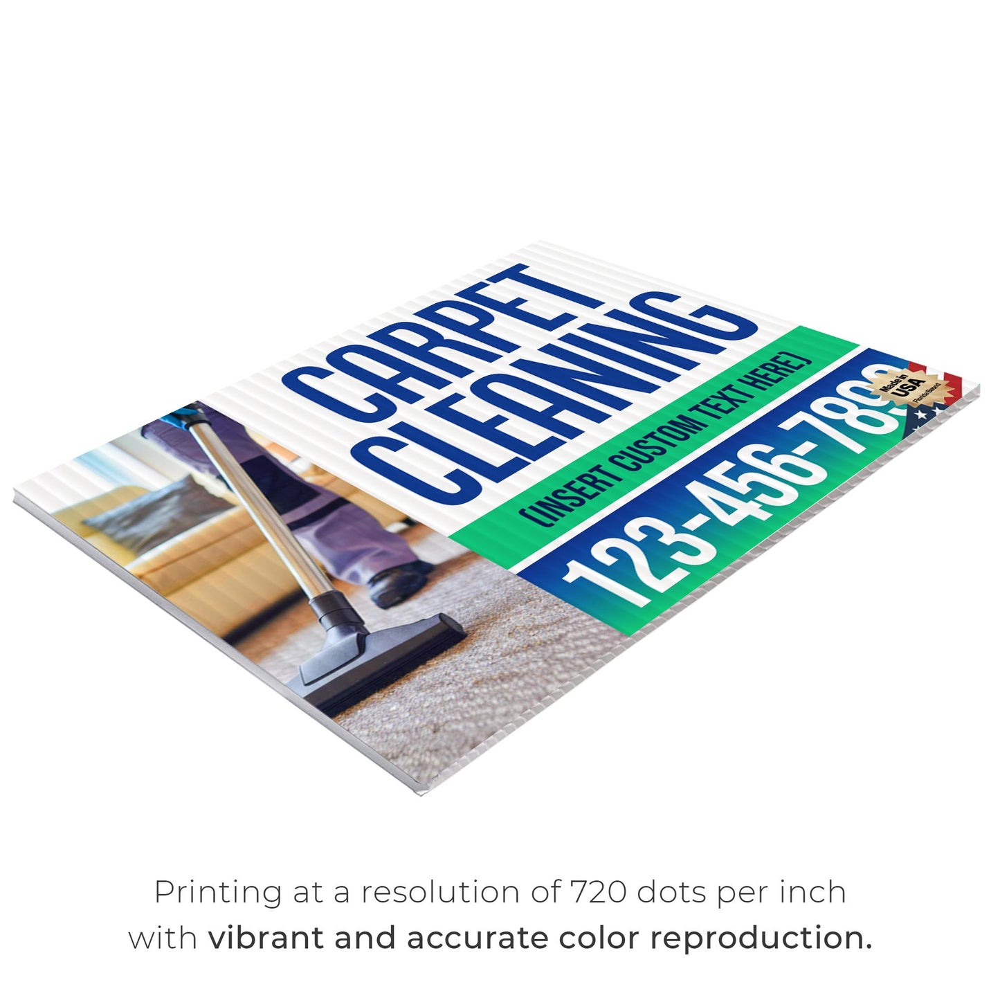 Carpet Cleaning Services Yard Sign Design 3 -  BFS-CARPCL-24X18-DS-D3-BFS-CARPCL-24X18-SS-D3