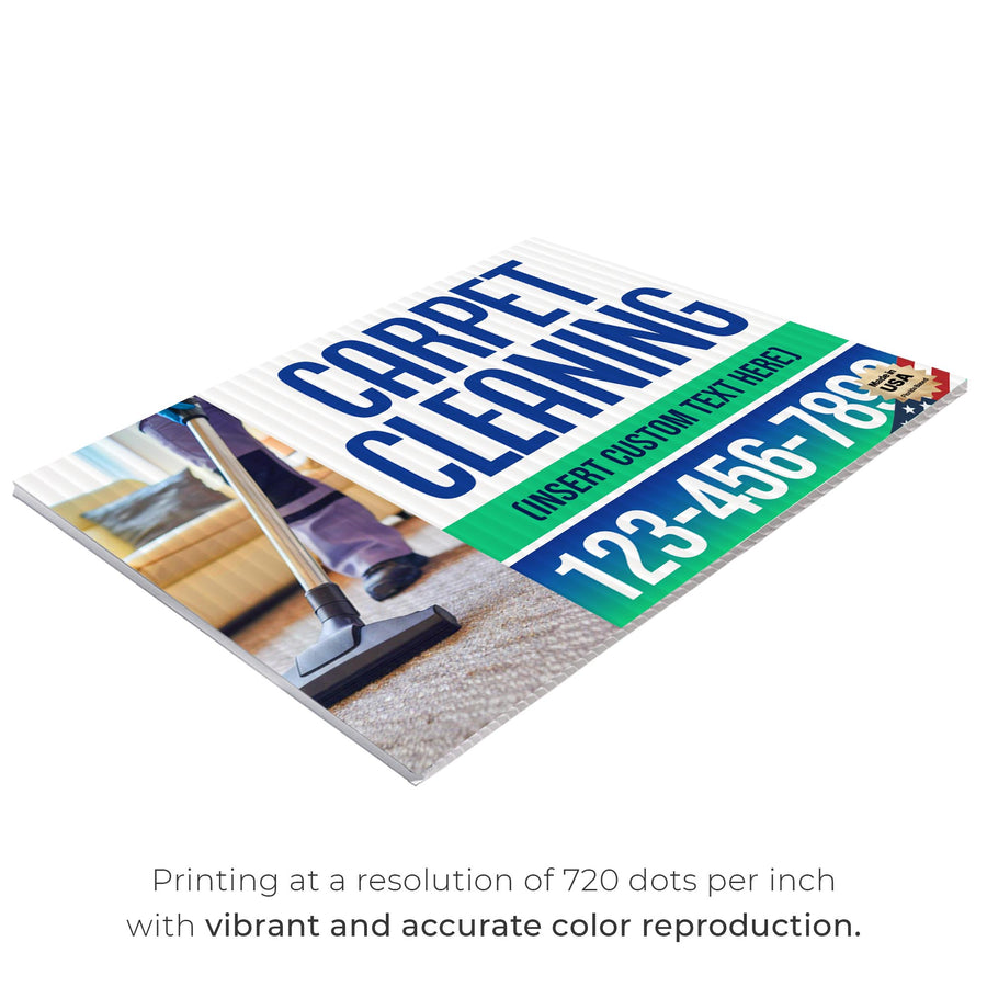 Carpet Cleaning Services Yard Sign Design 3 -  BFS-CARPCL-24X18-DS-D3-BFS-CARPCL-24X18-SS-D3